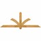 Ekena Millwork Redmond Rough Sawn Timber Gable Bracket, Western Red Cedar, 72"W x 27"H x 2"D x 4"F, 9/12 Pitch GBW072X27X0204RED00RWR - alternate 1